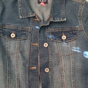 Place Blue Denim Jacket with Button Accents